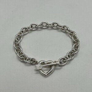 Tiffany & Co Heart Arrow Toggle Bracelet SV 925